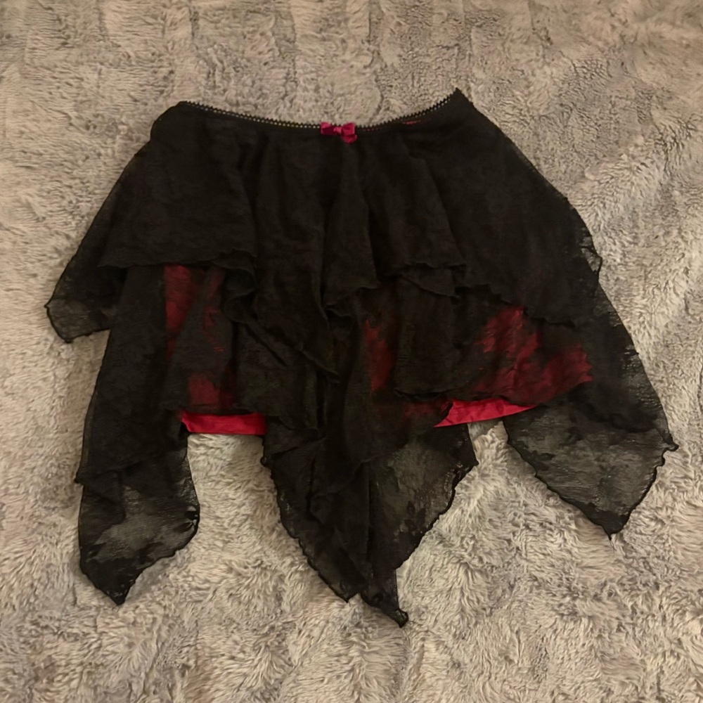 NWOT Dolls Kill The Seventh Sense Mini Skirt Gothic Halloween Witchy Widow